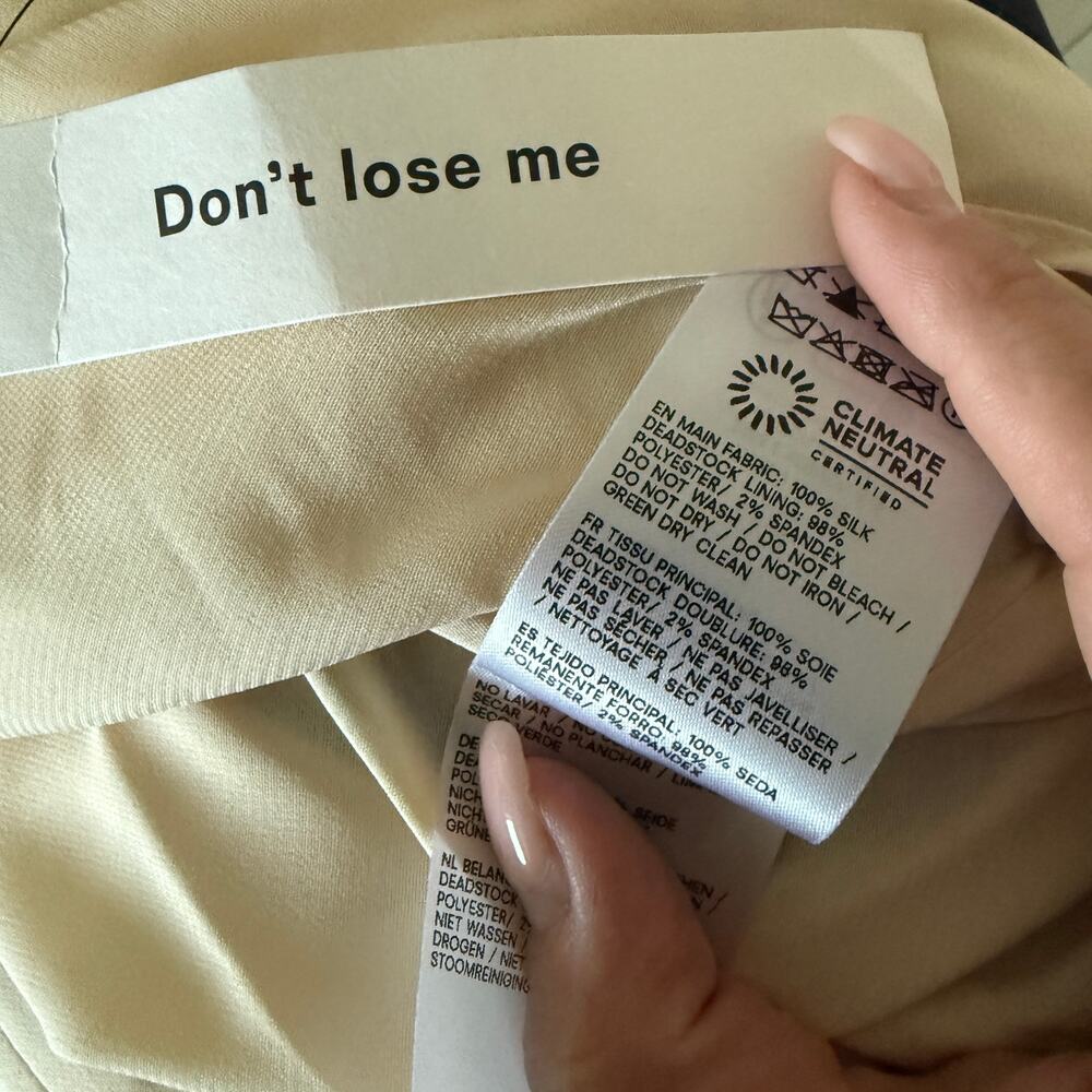 New Reformation Casette Silk Dress - Picture 4 of 5